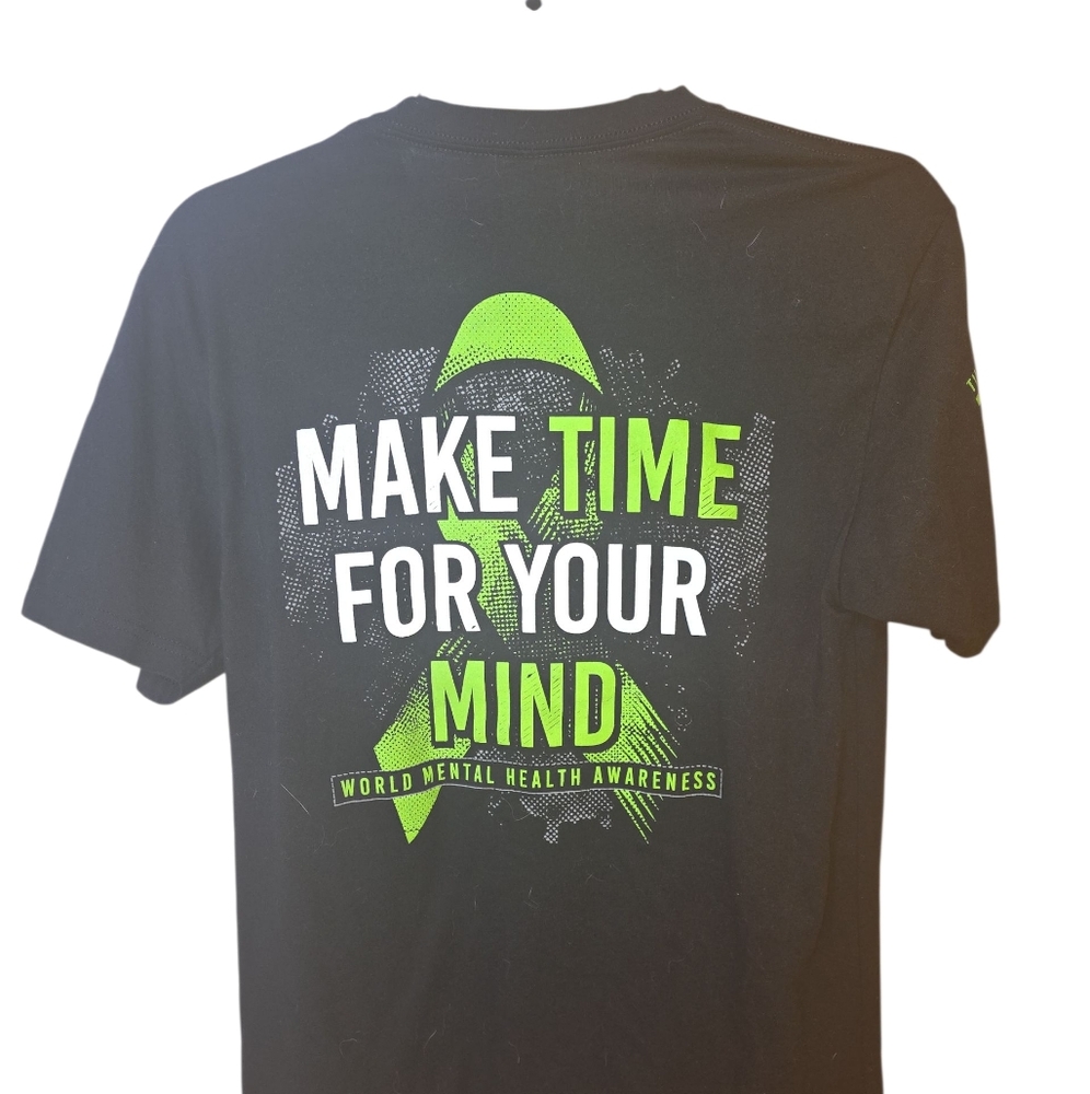 Black and Green Mental Health Awareness T-Shirt